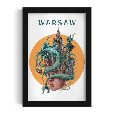 Obraz v černém rámu od Alicji Kocurek Varšava