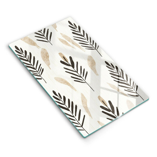 Skleněné krájecí prkénko Boho rostliny