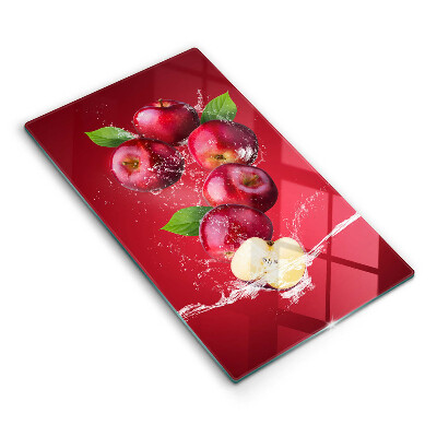 Skleněná krájecí deska Šťavnatá jablka ve vodě