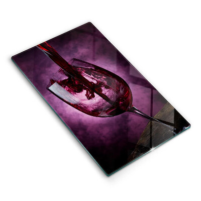 Krájecí prkénko skleněné Sklenice vína