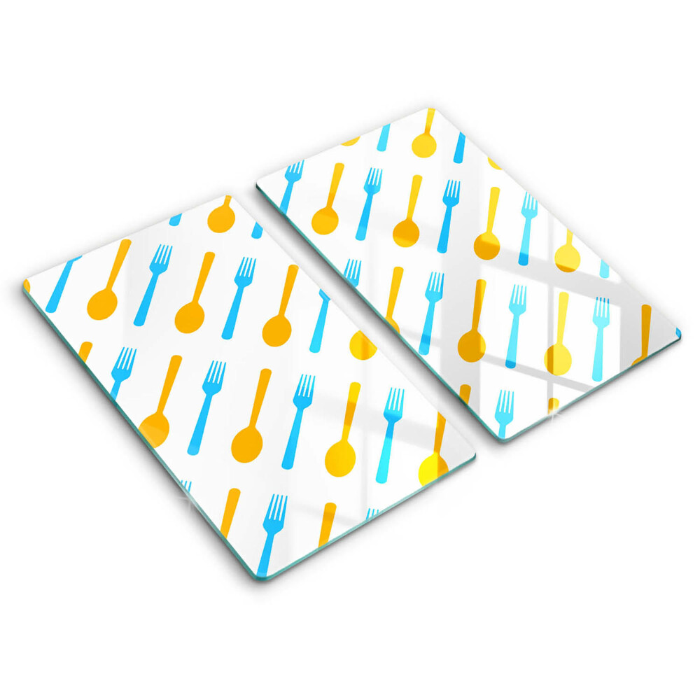 Skleněná krájecí deska Vidličky a lžíce 