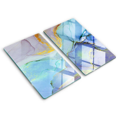 Krájecí prkénko skleněné Prasklé kamenné zlato 