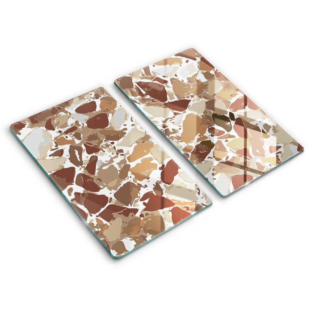 Skleněné krájecí prkénko Dekorativní skvrny na kameni 