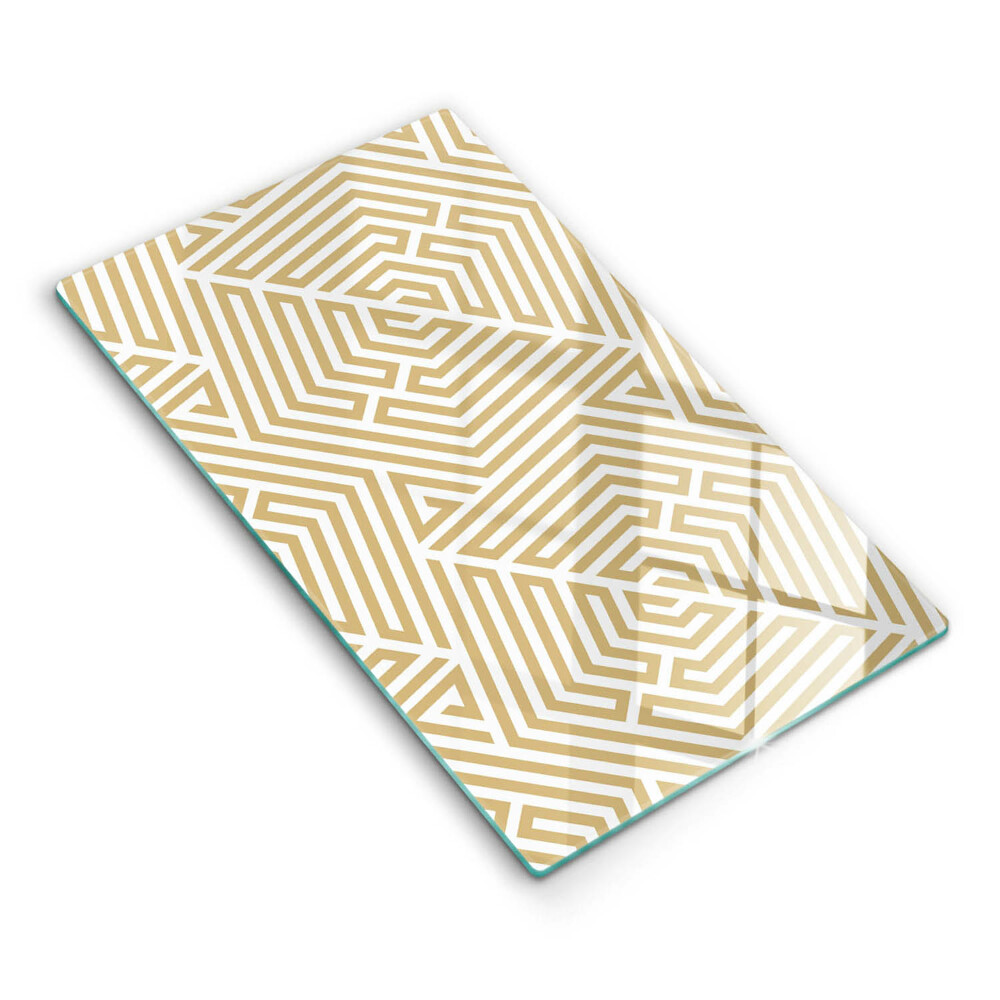 Skleněná krájecí deska Geometrické linie