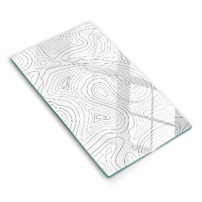 Skleněné krájecí prkénko Abstraktní tvary