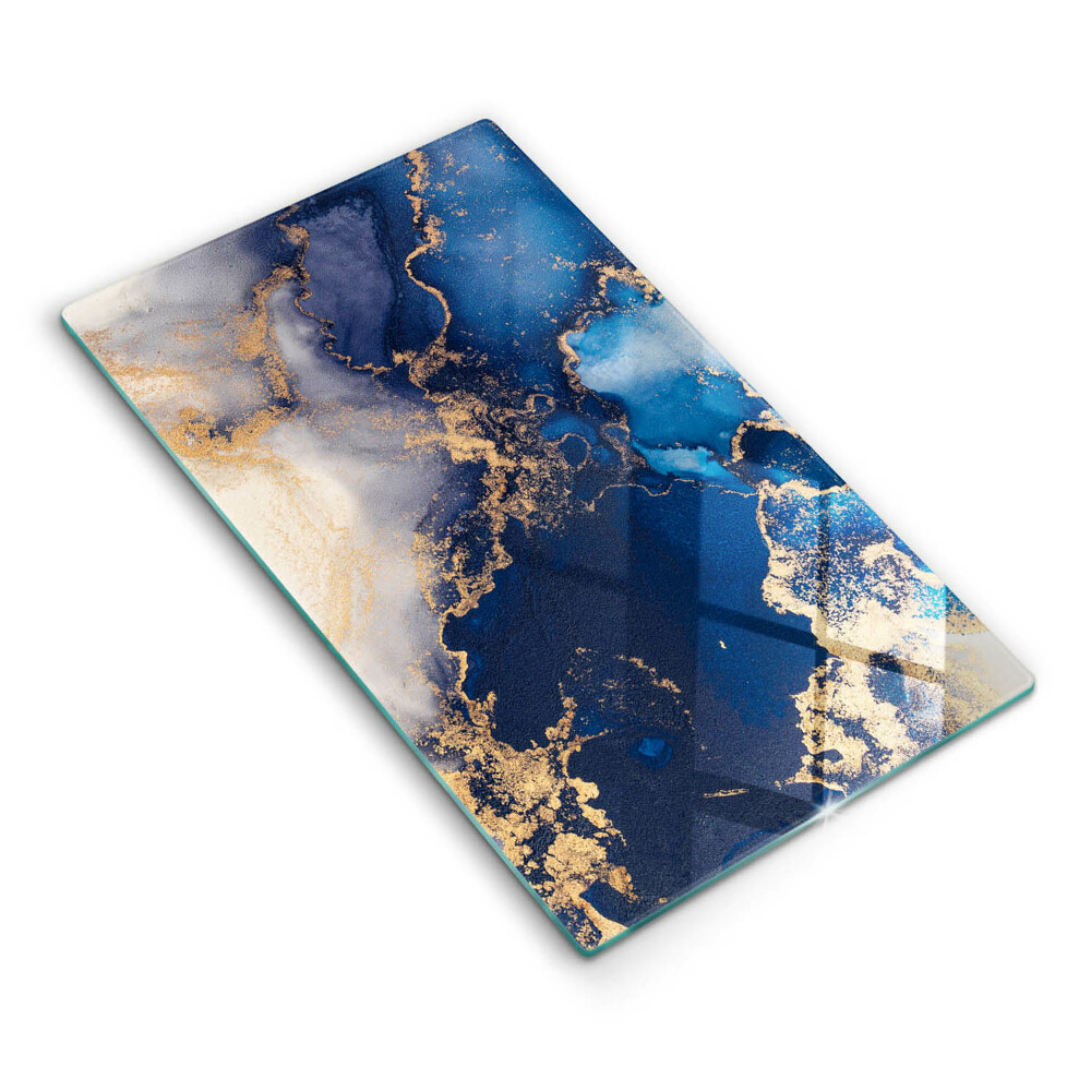 Krájecí prkénko skleněné Elegantní pozadí a zlatá barva