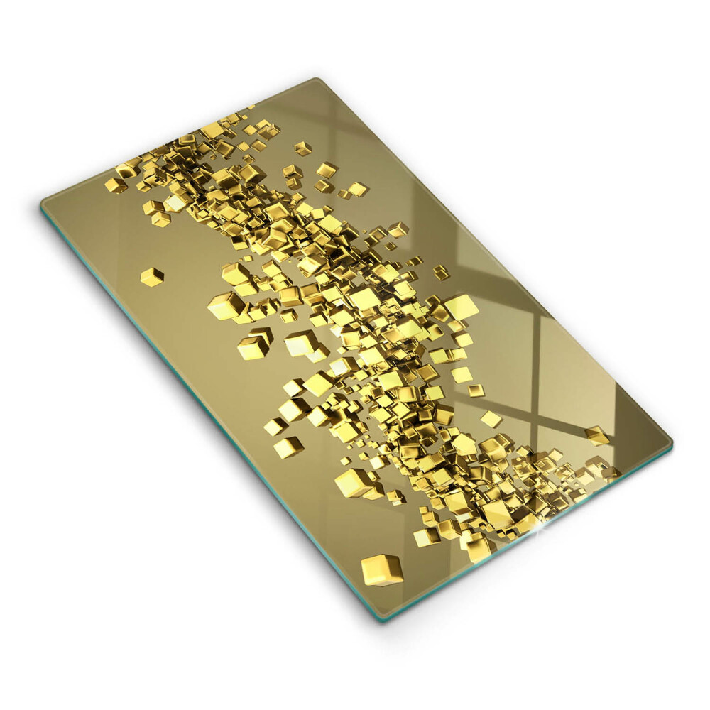 Skleněné krájecí prkénko Abstraktní geometrie 3D