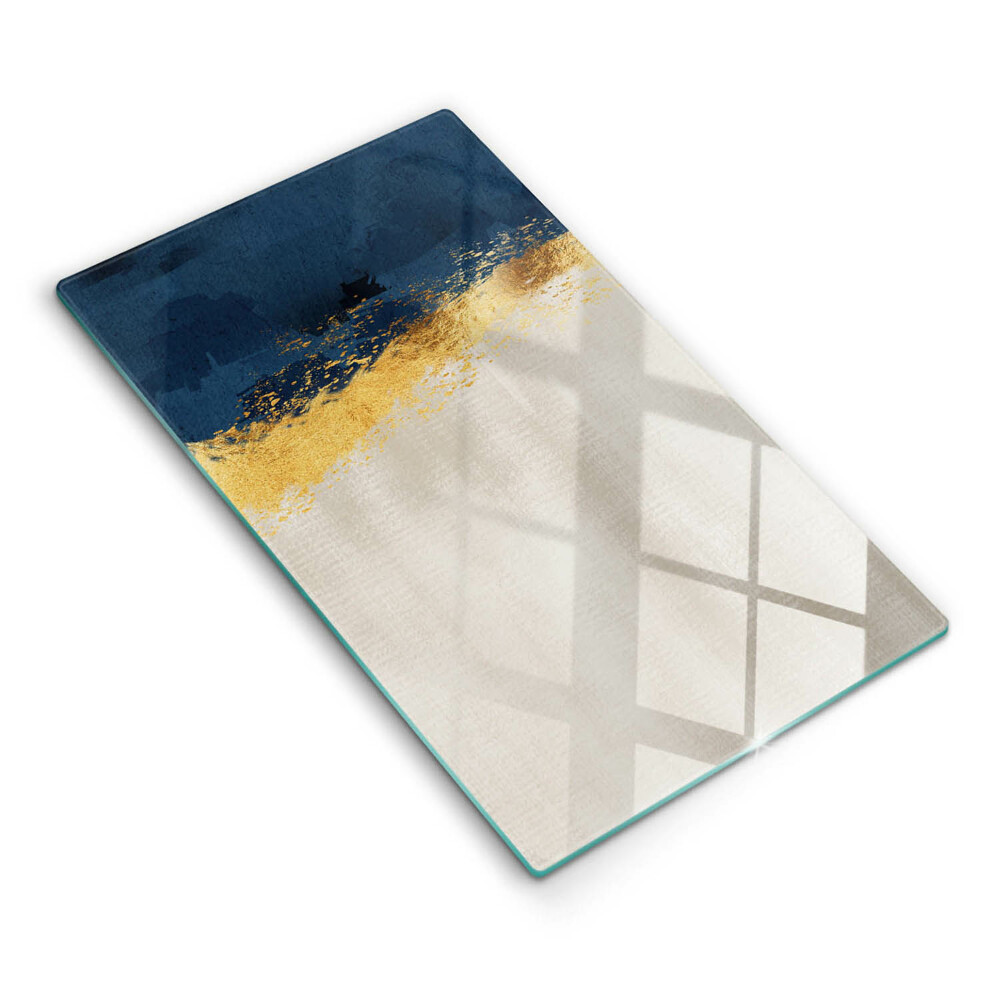 Skleněná deska do kuchyně Abstraktní zlato