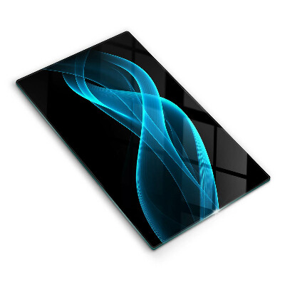 Skleněné krájecí prkénko Modrá abstrakce