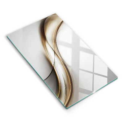 Skleněné krájecí prkénko Jemná abstrakce linií