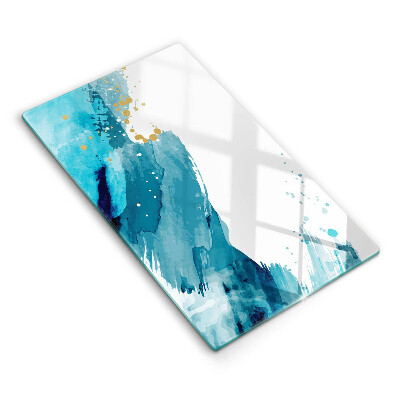 Skleněné krájecí prkénko Modré skvrny