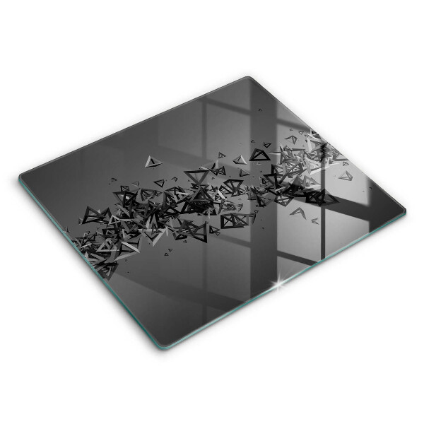 Krájecí prkénko skleněné 60x52 cm Abstraktní 3D tvary