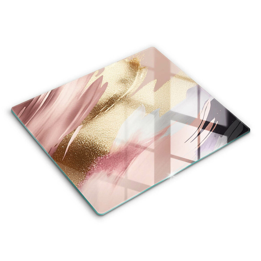 Skleněná deska do kuchyně 60x52 cm Pastelové skvrny