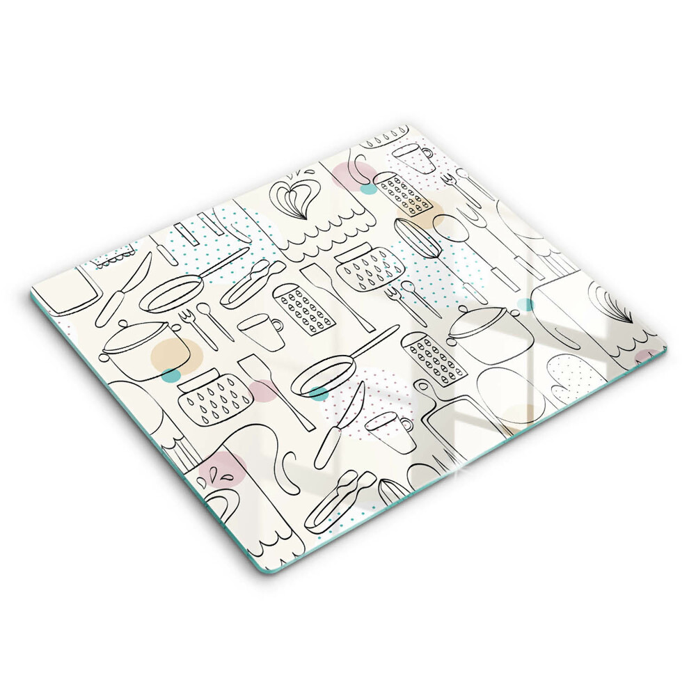 Skleněná deska do kuchyně 60x52 cm Kuchyňské doplňky