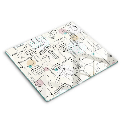 Skleněná deska do kuchyně 60x52 cm Kuchyňské doplňky