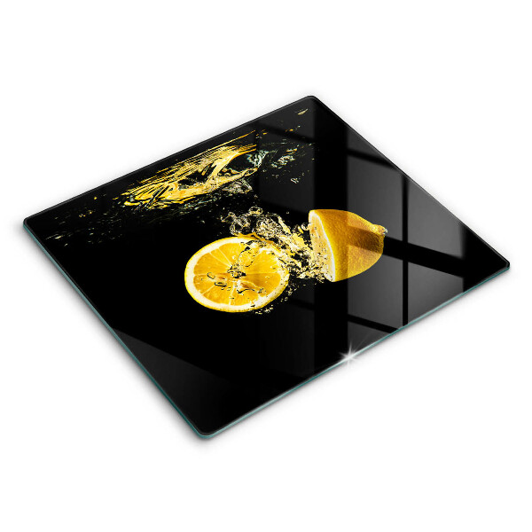 Skleněné krájecí prkénko 60x52 cm Šťavnaté citronové ovoce