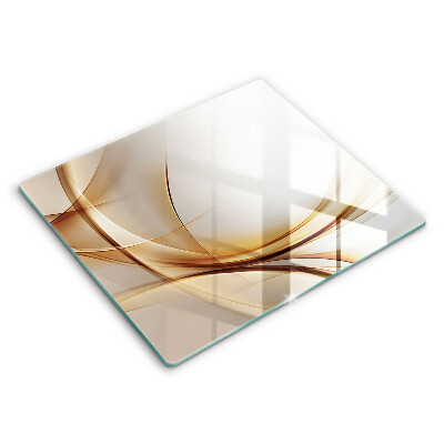 Krájecí prkénko skleněné 60x52 cm Abstraktní tvary