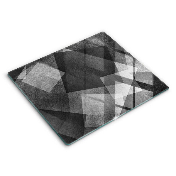 Krájecí prkénko skleněné 60x52 cm Geometrická abstrakce