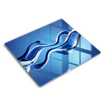 Krájecí prkénko skleněné 60x52 cm Tekutá abstrakce