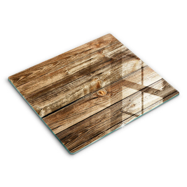 Skleněné krájecí prkénko 60x52 cm Textura dřevěných prken