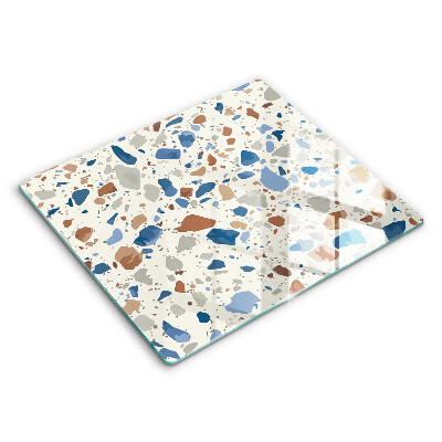 Skleněná deska do kuchyně 60x52 cm Dekorativní kamenina