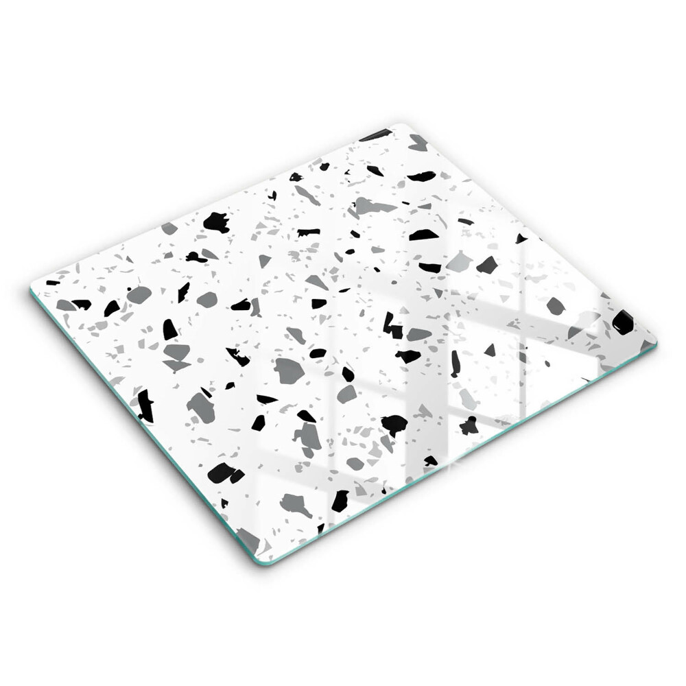 Skleněná krájecí deska 60x52 cm Dekorativní kamenina