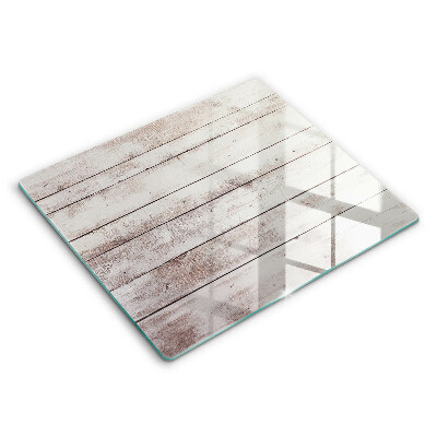 Skleněná deska do kuchyně 60x52 cm Stará dřevěná prkna