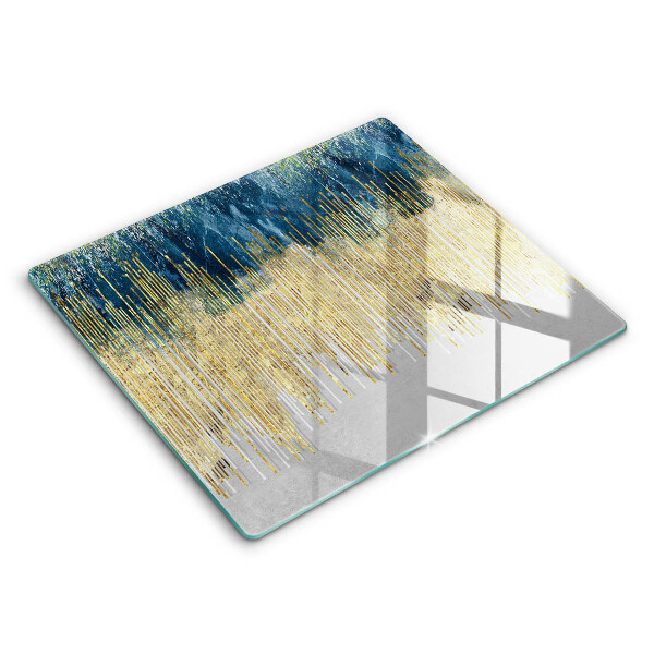 Skleněná krájecí deska 60x52 cm Designová abstrakce