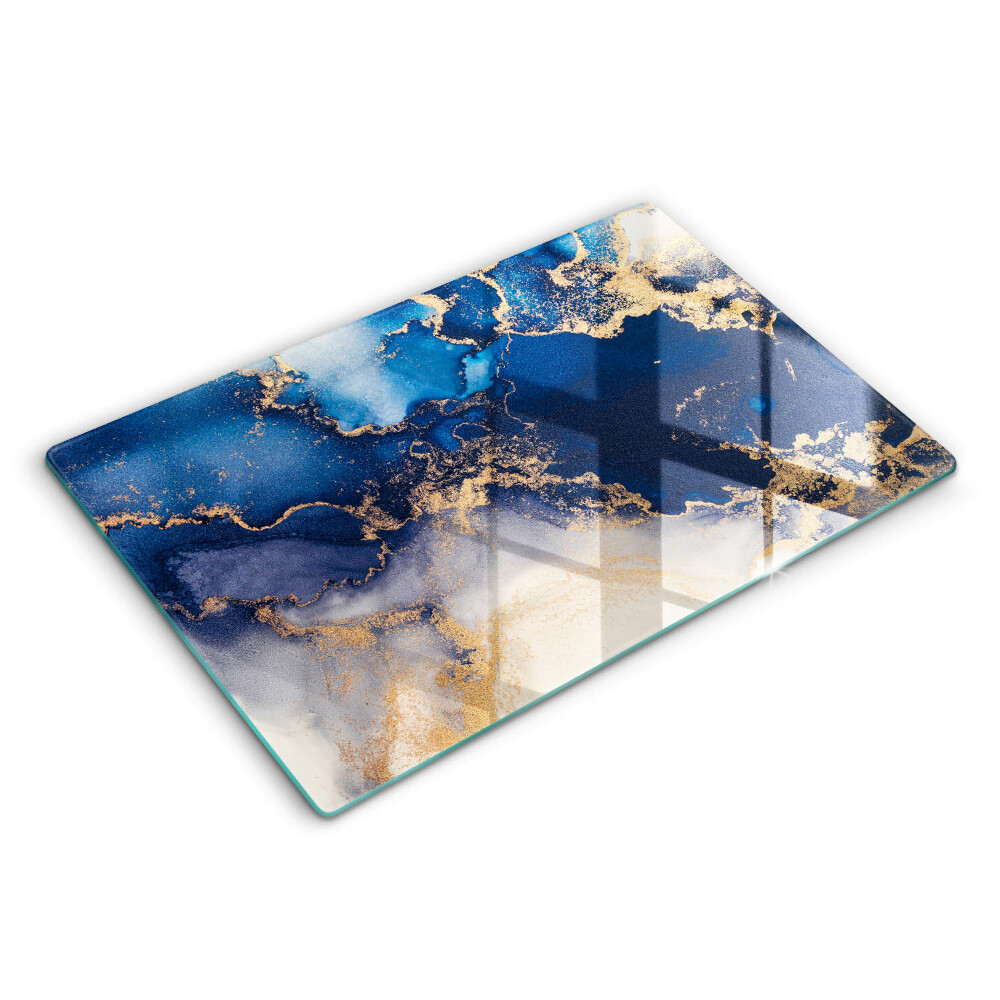 Krájecí prkénko skleněné 80x52 cm Mramorová abstrakce