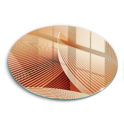 Skleněné krájecí prkénko okrągła Moderní kompozice