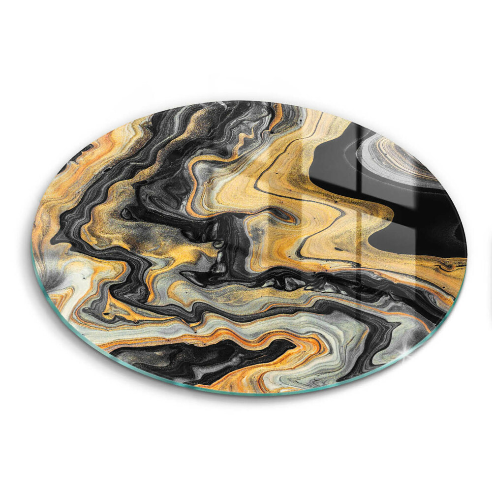 Skleněné krájecí prkénko okrągła Abstraktní struktura