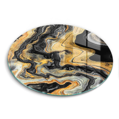 Skleněné krájecí prkénko okrągła Abstraktní struktura