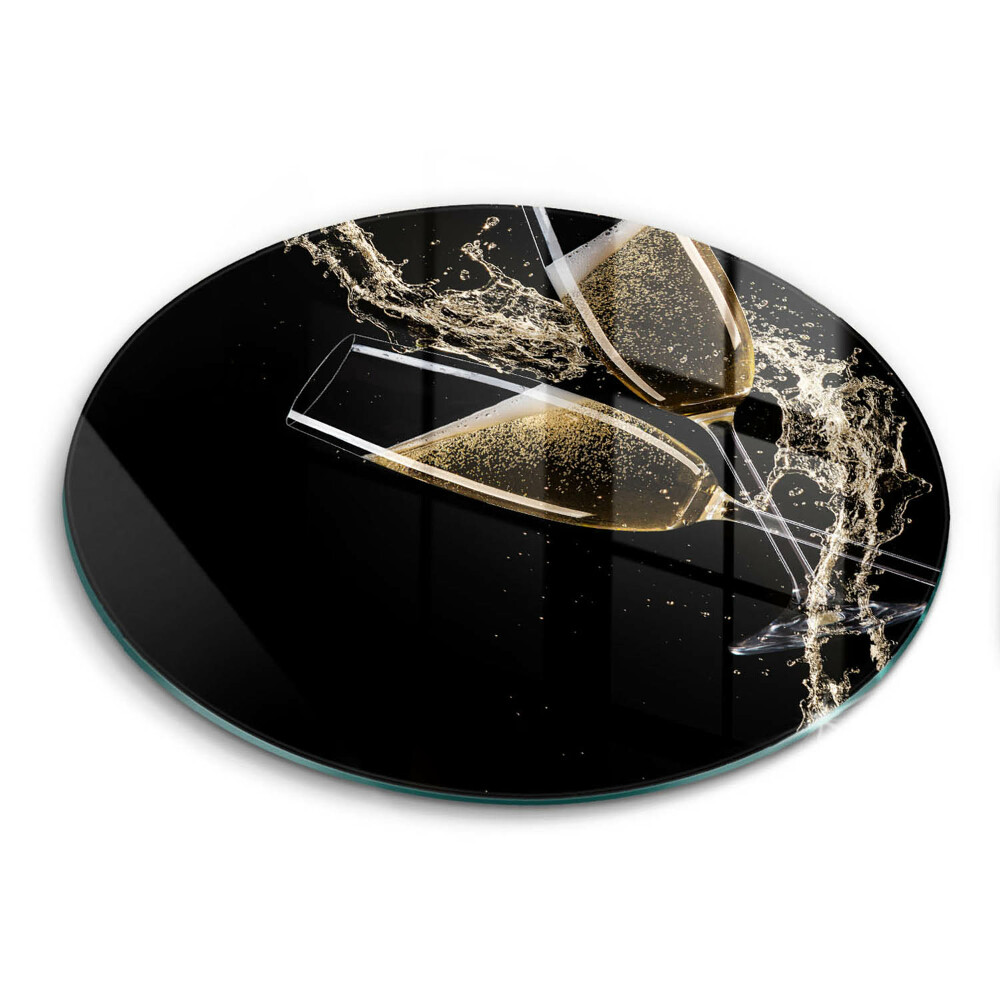 Skleněné krájecí prkénko okrągła Sklenice na šampaňské