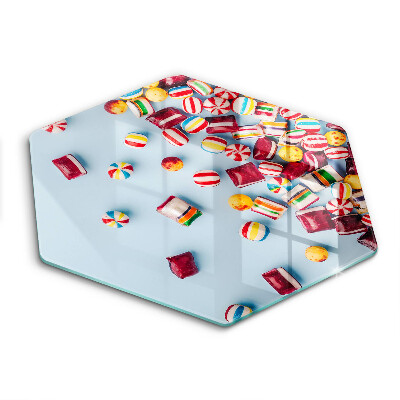 Skleněné krájecí prkénko Barevné bonbony