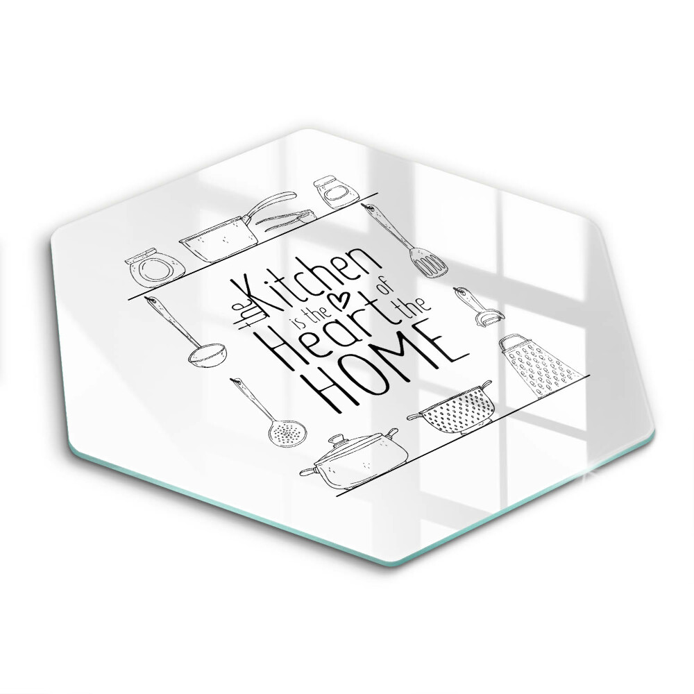 Skleněná deska do kuchyně Nápis, věta