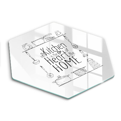 Skleněná deska do kuchyně Nápis, věta