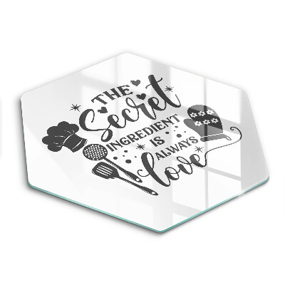 Skleněná deska do kuchyně Nápis, věta