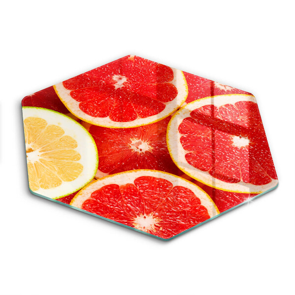 Skleněná krájecí deska Plátky grapefruitu