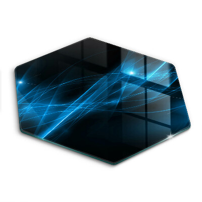 Krájecí prkénko skleněné Abstraktní modrý kouř