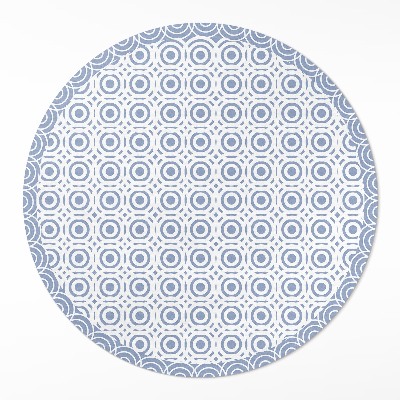 Kulatý vinylový koberec Drobná kola mozaika v řeckém stylu