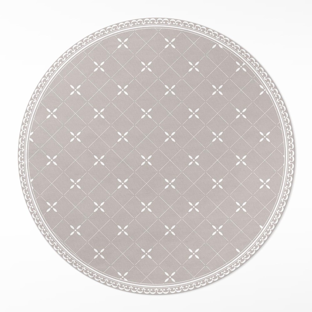 Kulatý vinylový koberec Stylový minimalistický ozdobný vzor