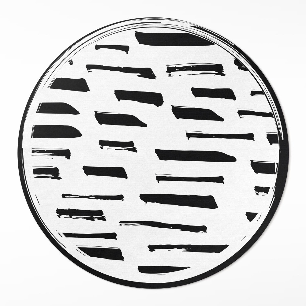 Kulatý vinylový koberec Minimalistická moderní abstrakce