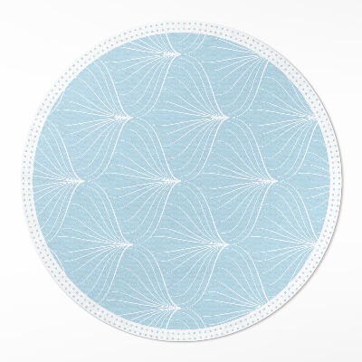 Kulatý vinylový koberec Jemný pravidelný vzor