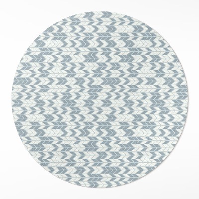 Kulatý vinylový koberec Boho indiánský vzor šipek