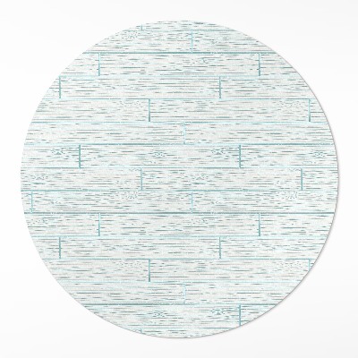 Kulatý vinylový koberec Světlé dřevo podlahové panely