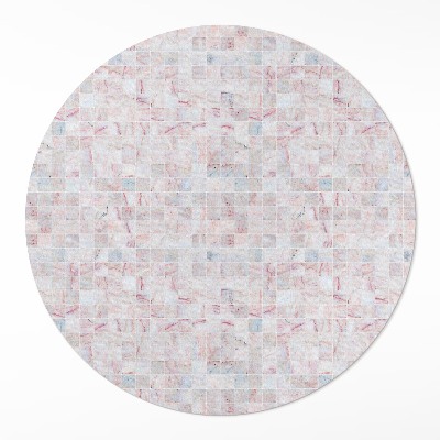 Kulatý vinylový koberec Drobná kamenná mozaika dlaždice