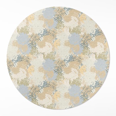 Kulatý vinylový koberec Abstraktní jemné malované skvrny