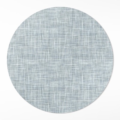 Kulatý vinylový koberec Textura lněné tkaniny abstrakce