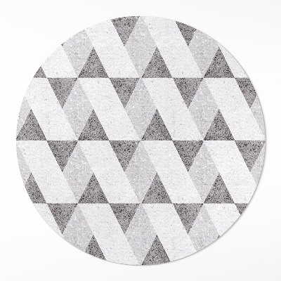 Kulatý vinylový koberec Geometrické kamenné dlaždice