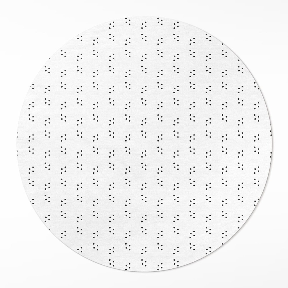 Kulatý vinylový koberec Moderní módní minimalistický vzor